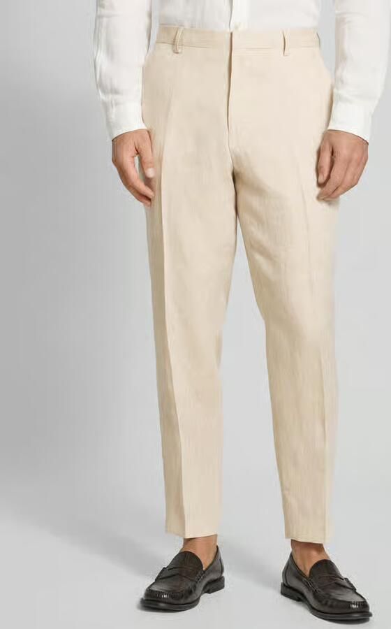 Boss Tapered pantalon van puur linnen model 'H-PERIN' - Foto 3