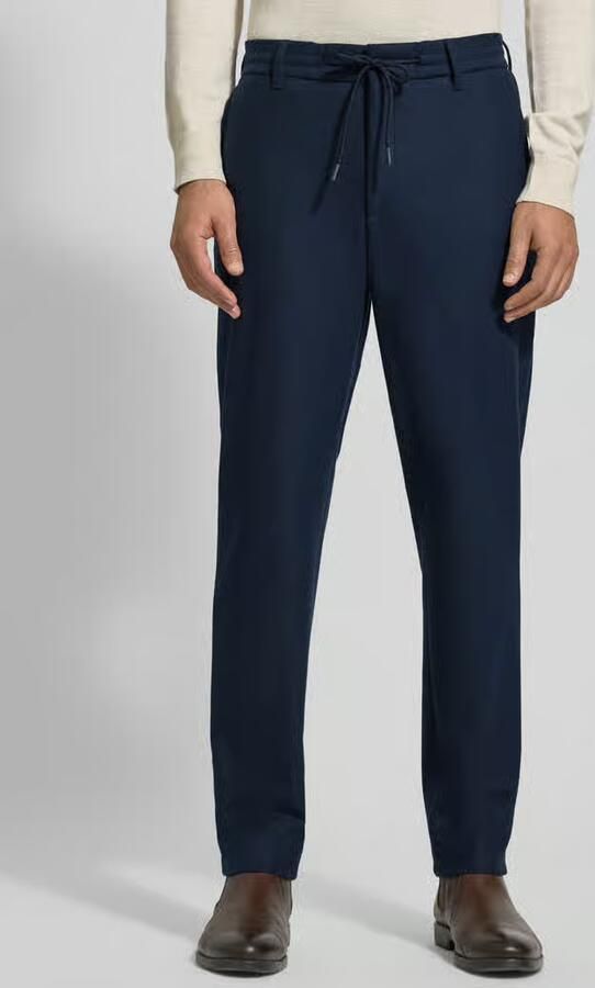 Boss Tapered stoffen broek met wol Model 'PERIN' - Foto 3
