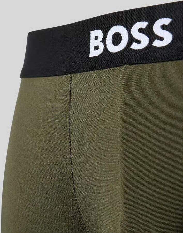 Boss Trunks met elastische label in band model 'MICRO ONE'