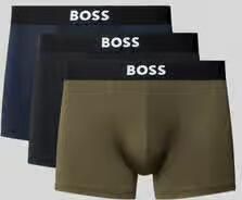 Boss Trunks met elastische label in band model 'MICRO ONE'