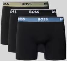 Boss Trunks van katoenmix in een set van 3