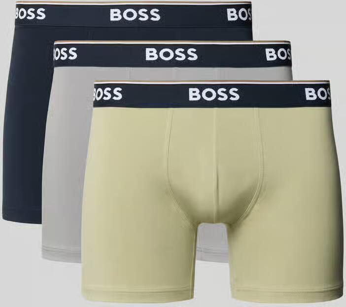 Boss Trunks van katoenmix in een set van 3 - Foto 2