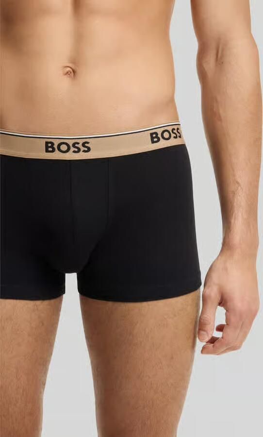 Boss Trunks van katoenmix in een set van 3