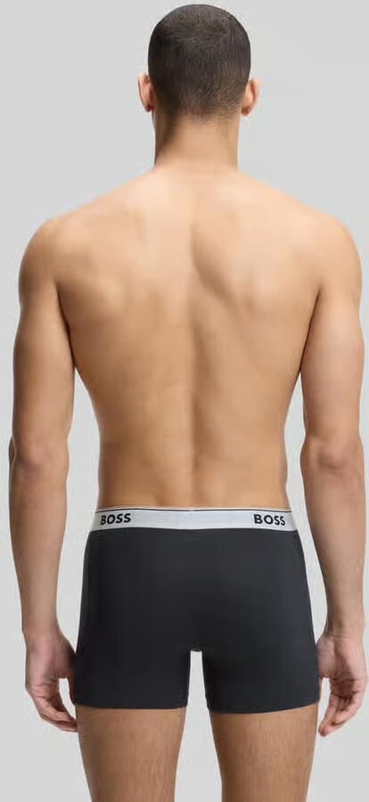 Boss Trunks van katoenmix in een set van 3 - Foto 4