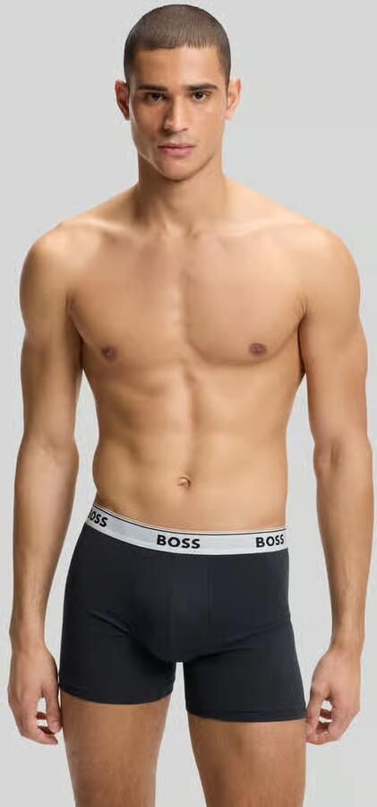 Boss Trunks van katoenmix in een set van 3 - Foto 3
