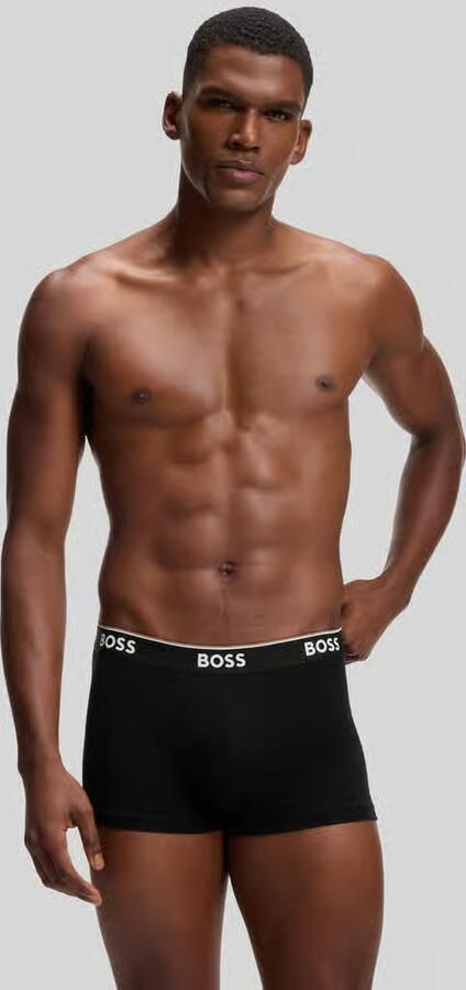 Boss Trunks van katoenmix in een set van 3 model 'Power' - Foto 3