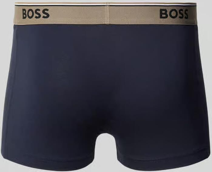 Boss Trunks van katoenmix in een set van 3 model 'Power' - Foto 2