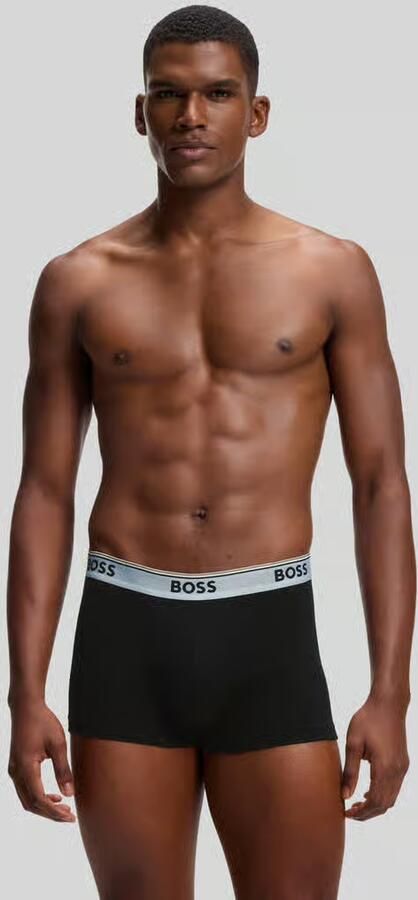 Boss Trunks van katoenmix in een set van 3 model 'Power' - Foto 3