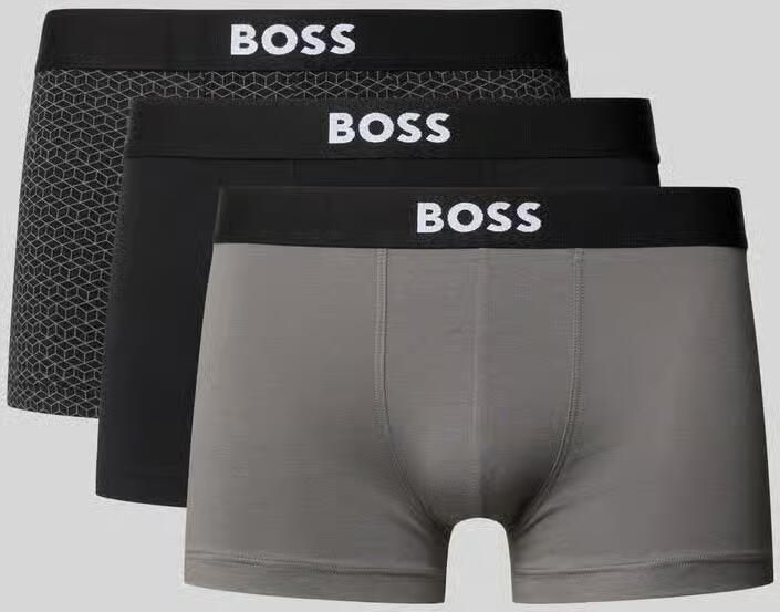 Boss Trunks van katoenmix in set van 3 - Foto 2