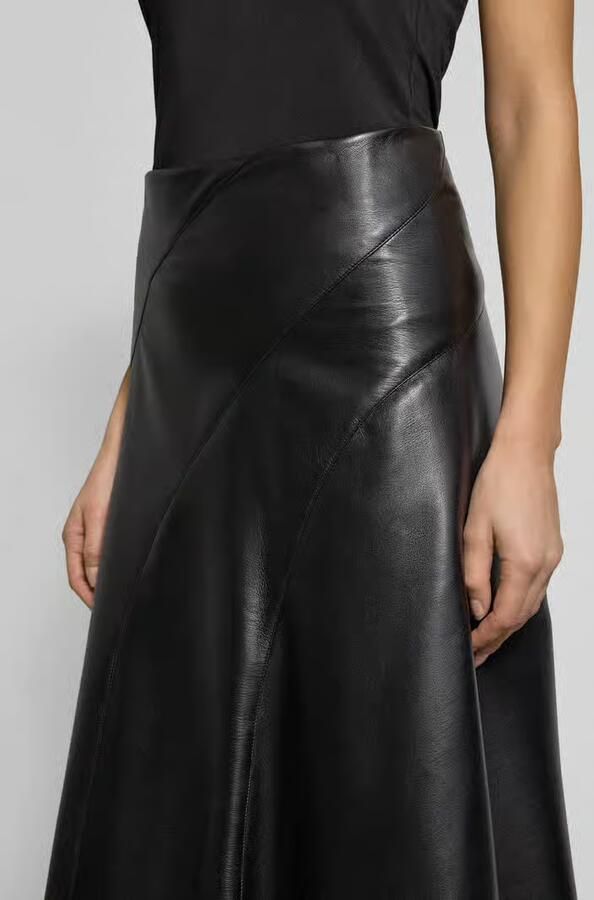 Boss Uitlopende midirok met ritssluiting model 'VICENA' - Foto 2