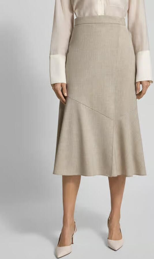 Boss Uitlopende midirok van pure scheerwol model 'VULERAN' - Foto 2