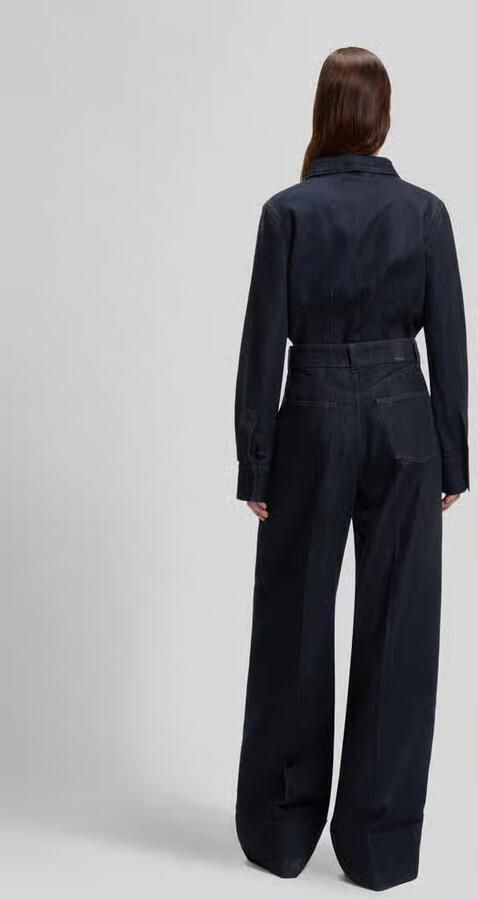 Boss Wide leg baggy jeans van katoenmix - Foto 3