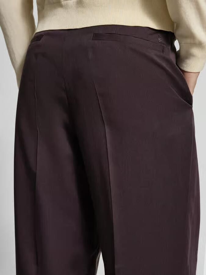 Boss Wide leg bandplooibroek van Lyocell Model 'C-PAT-BB-DPL-262'