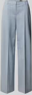 Boss Wide leg bandplooibroek van zuivere scheerwol Model 'TIANA4'