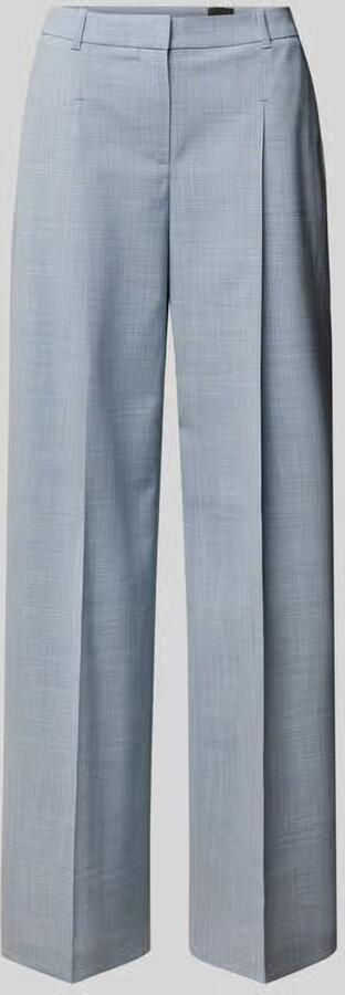 Boss Wide leg bandplooibroek van zuivere scheerwol Model 'TIANA4' - Foto 3