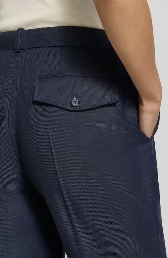 Boss Wide Leg broek van viscosemix model 'Talia5'