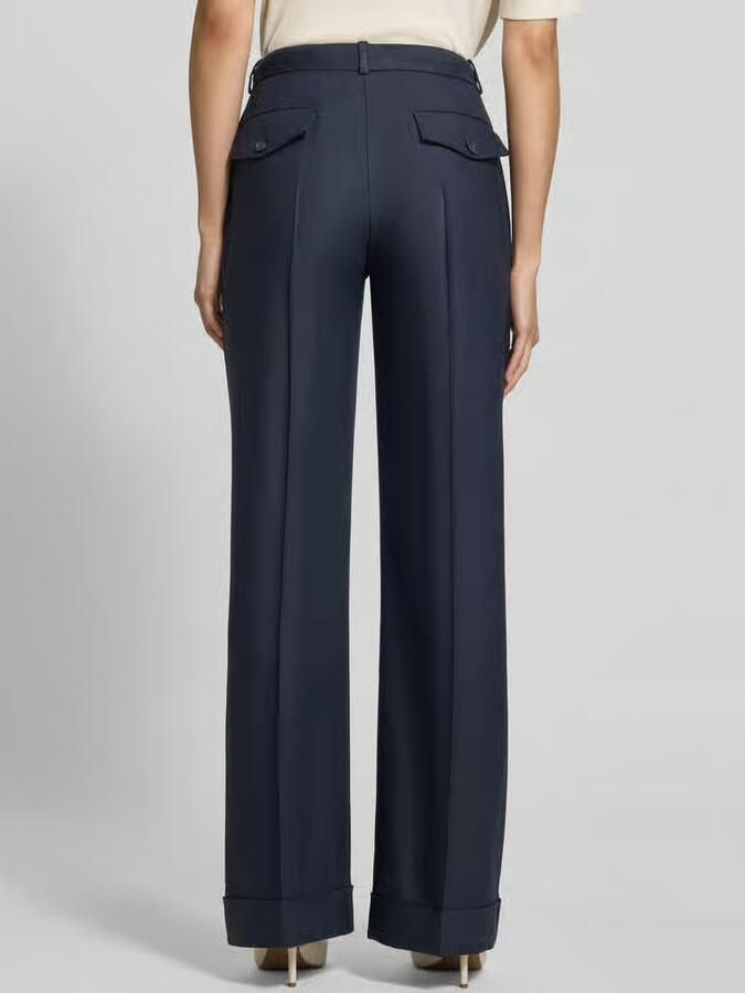 Boss Wide Leg broek van viscosemix model 'Talia5' - Foto 2