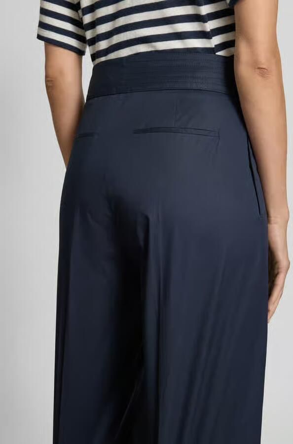 Boss Wide leg stoffen broek met persplooien model 'Tiana' - Foto 2