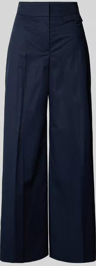 Boss Wide leg stoffen broek met persplooien model 'Tiana'