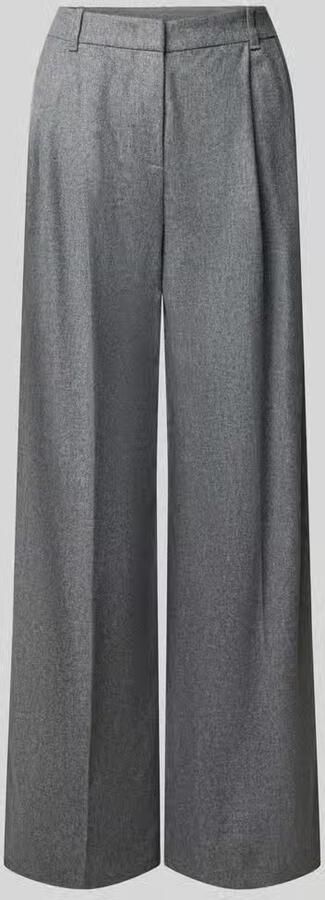 Boss Wijd vallende broek van mix van wol en lyocell model 'Tiana18'