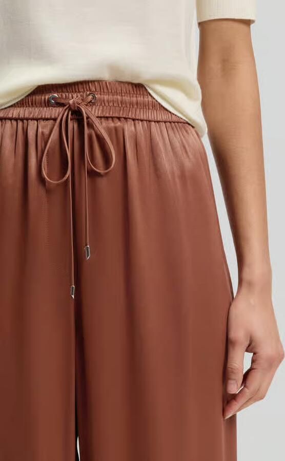 Boss Wijde broek van pure viscose model 'Tavati 2'