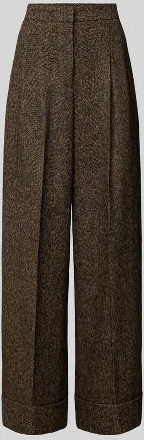 Boss Wijdvallende broek met wol model 'Tianara'