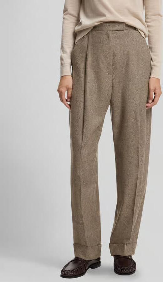 Boss Wijdvallende broek van mix van viscose met wol model 'Tornara' - Foto 2