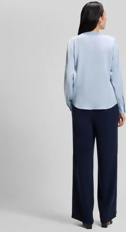 Boss Zijden blouse met plooien - Foto 2