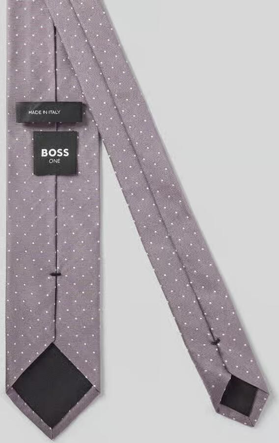 Boss Zijden stropdas met All-over motief