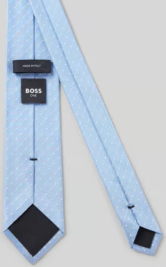 Boss Zijden stropdas met All-over motief