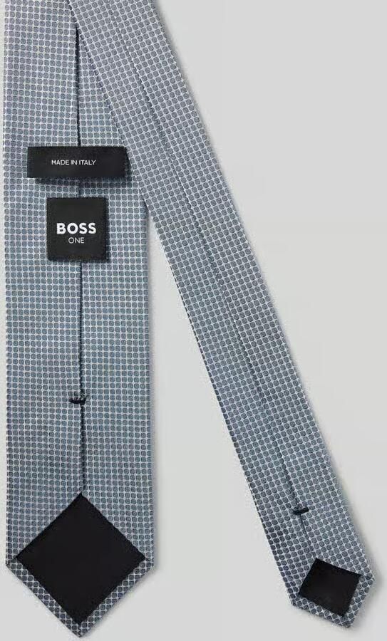 Boss Zijden stropdas met All-over motief