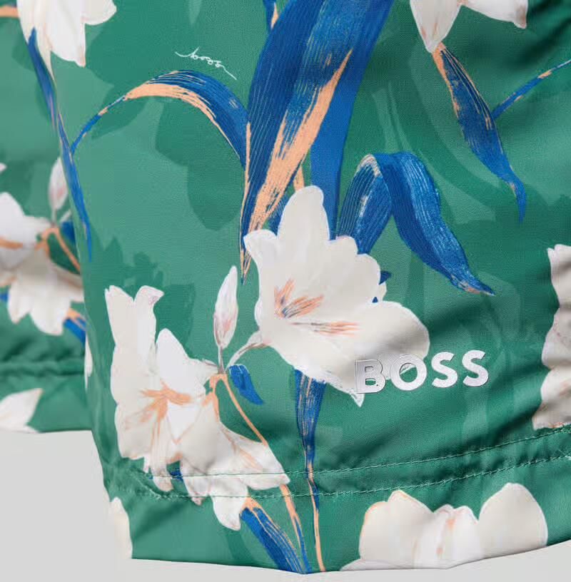 Boss Zwembroek met all-over motief model 'IRIS' - Foto 2