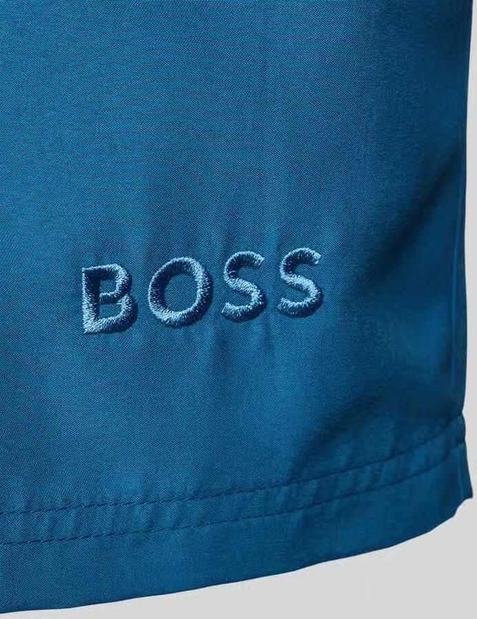 Boss Zwembroek met labelapplicatie model 'DOGFISH'