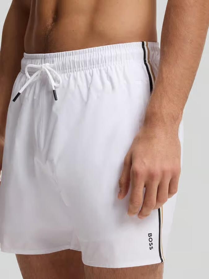 Boss Relaxed fit zwembroek met labelprint model 'Iconic'
