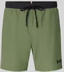 Boss Zwemshorts met contrasterend logo model 'STARFISH'