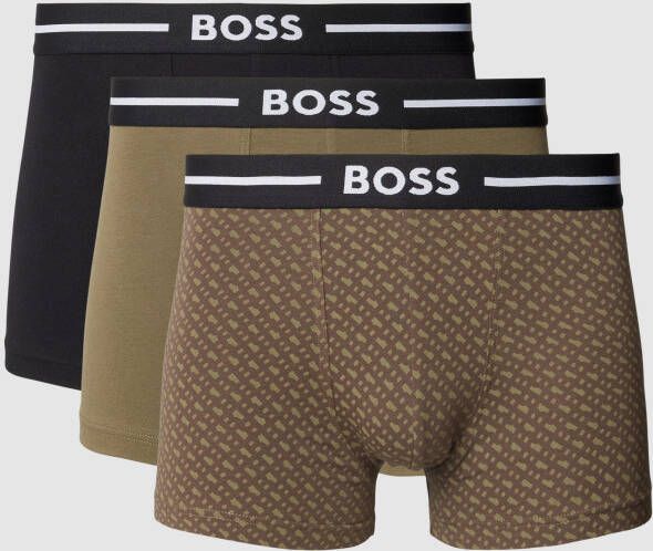 BOSS Boxershort 'Trunk 3P Bold Design' in set 3 Van multicolour