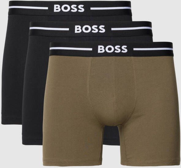 Boss Boxershort met label in band in een set van 3 stuks