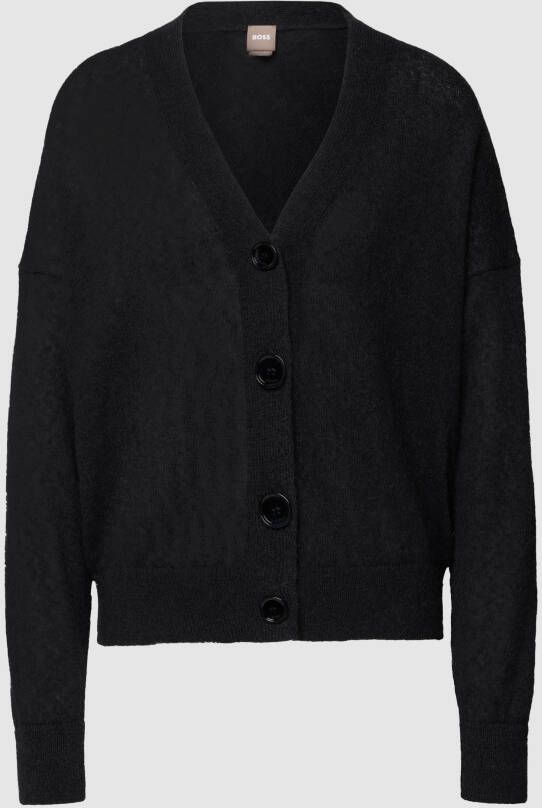 Boss Cardigan met V-hals model 'Foleda'