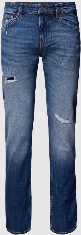BOSS Casualwear Jeans met labeldetail model 'Delaware'