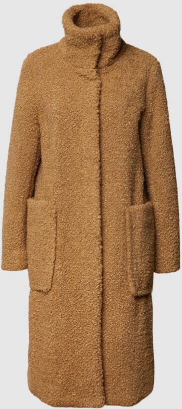 BOSS Casualwear Lange jas in teddybontlook