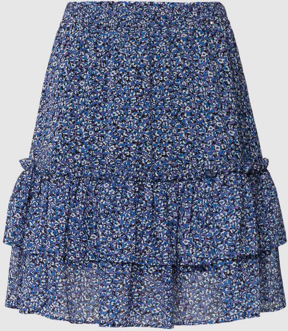 BOSS Casualwear Minirok met all-over motief model 'Velly'