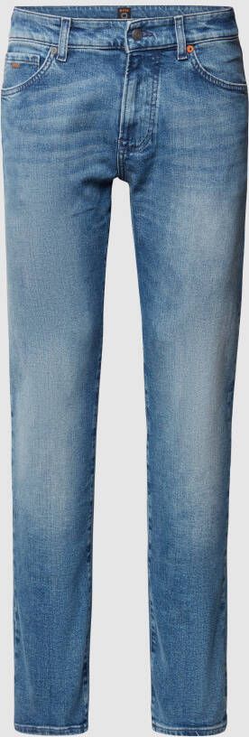 BOSS Casualwear Regular fit jeans met labeldetails model 'Maine'