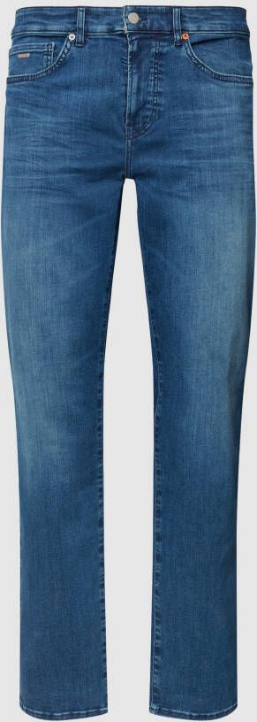 Boss Orange Regular fit jeans met labeldetails model 'Maine'
