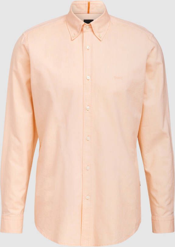 Boss Orange Regular fit vrijetijdsoverhemd met button-downkraag model 'Rickert