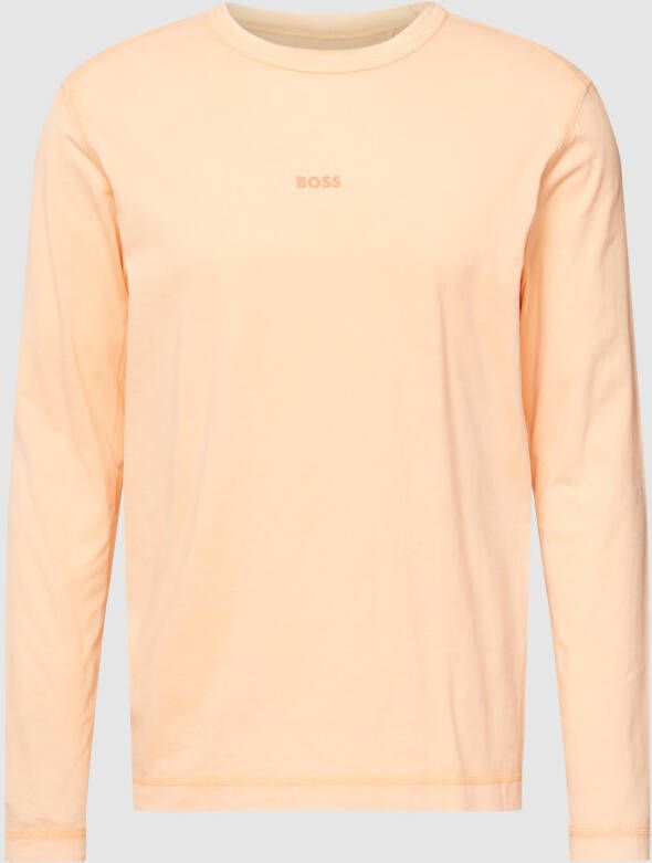 Boss Orange Shirt met lange mouwen en labelprint