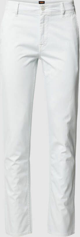 BOSS Casualwear Slim fit chino met labelpatch model 'Schino'