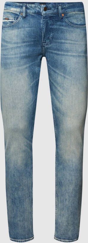 BOSS Casualwear Slim fit jeans in labeldetails model 'Delaware'