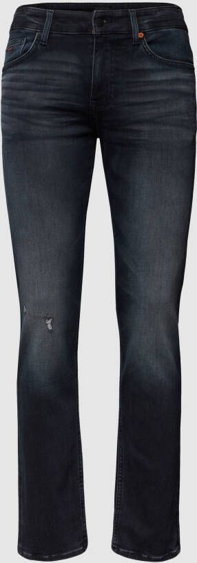BOSS Casualwear Slim fit jeans in used-look model 'Delaware'