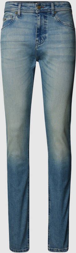 BOSS Casualwear Slim fit jeans met merkdetail