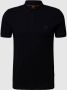 Boss Orange Slim fit poloshirt met labelpatch model 'Passenger' - Thumbnail 3